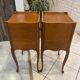 Pair of bedside tables with drawer and niche in Louis XV style.