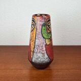 Danish studio pottery vase from the mid-century by Marianne Starck for Michael Andersen, 1960s.