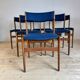 Set of six vintage chairs, Denmark, 1960s