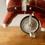 Vintage Sulky horse tricycle in wood and plush