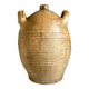 Brown stoneware jar