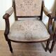 Pair of Louis XVI style queen-style armchairs in richly carved wood