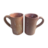 Set of 2 sandstone mugs