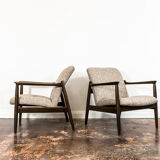 Paire de fauteuils GFM-64 par Edmund Homa Années 1960