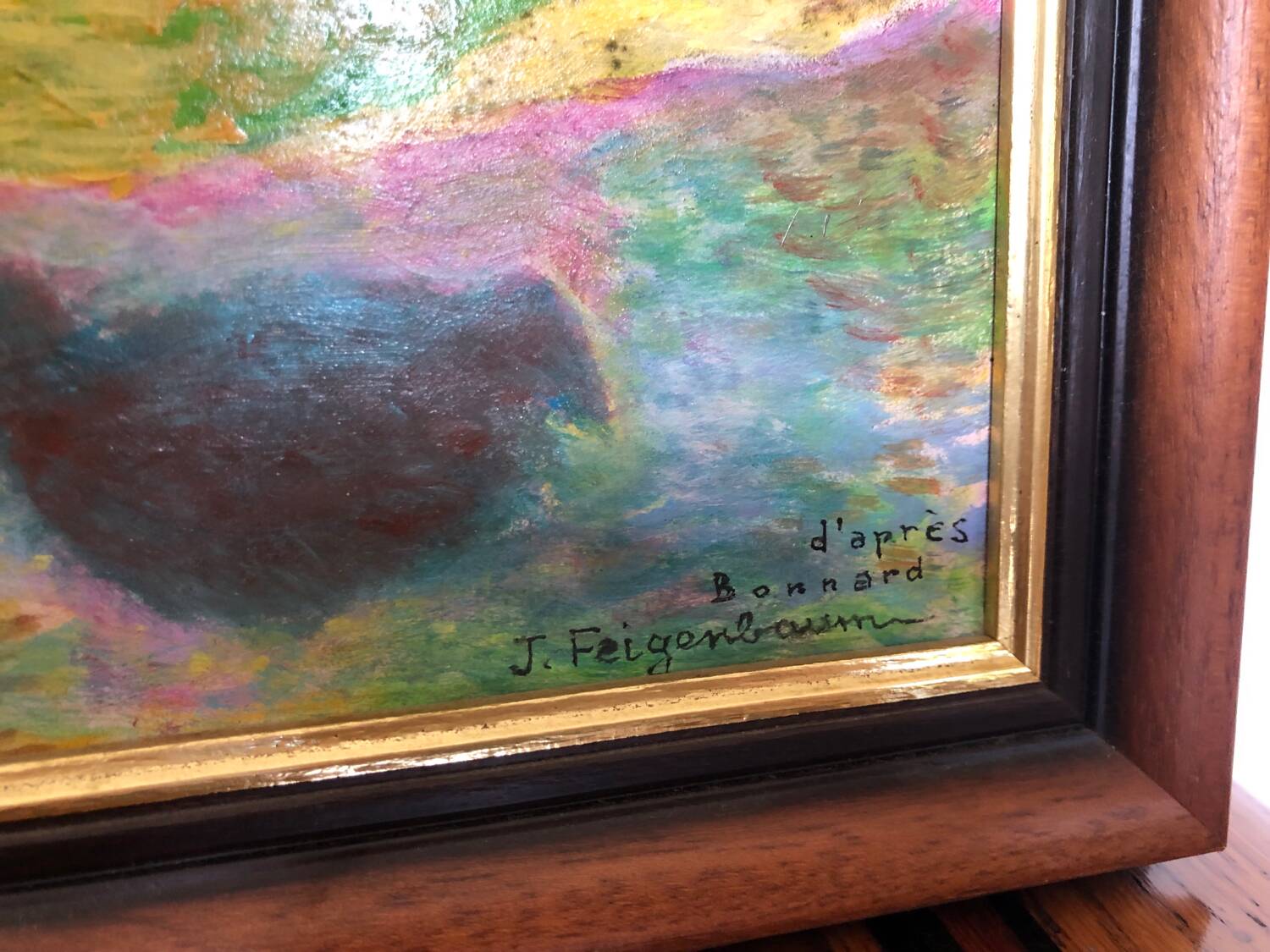 Oil landscape painting