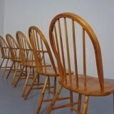Pine Chairs by Erik Ole Jørgensen, Set of 5