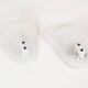 Set of 2 Murano glass 'Shell' wall sconces