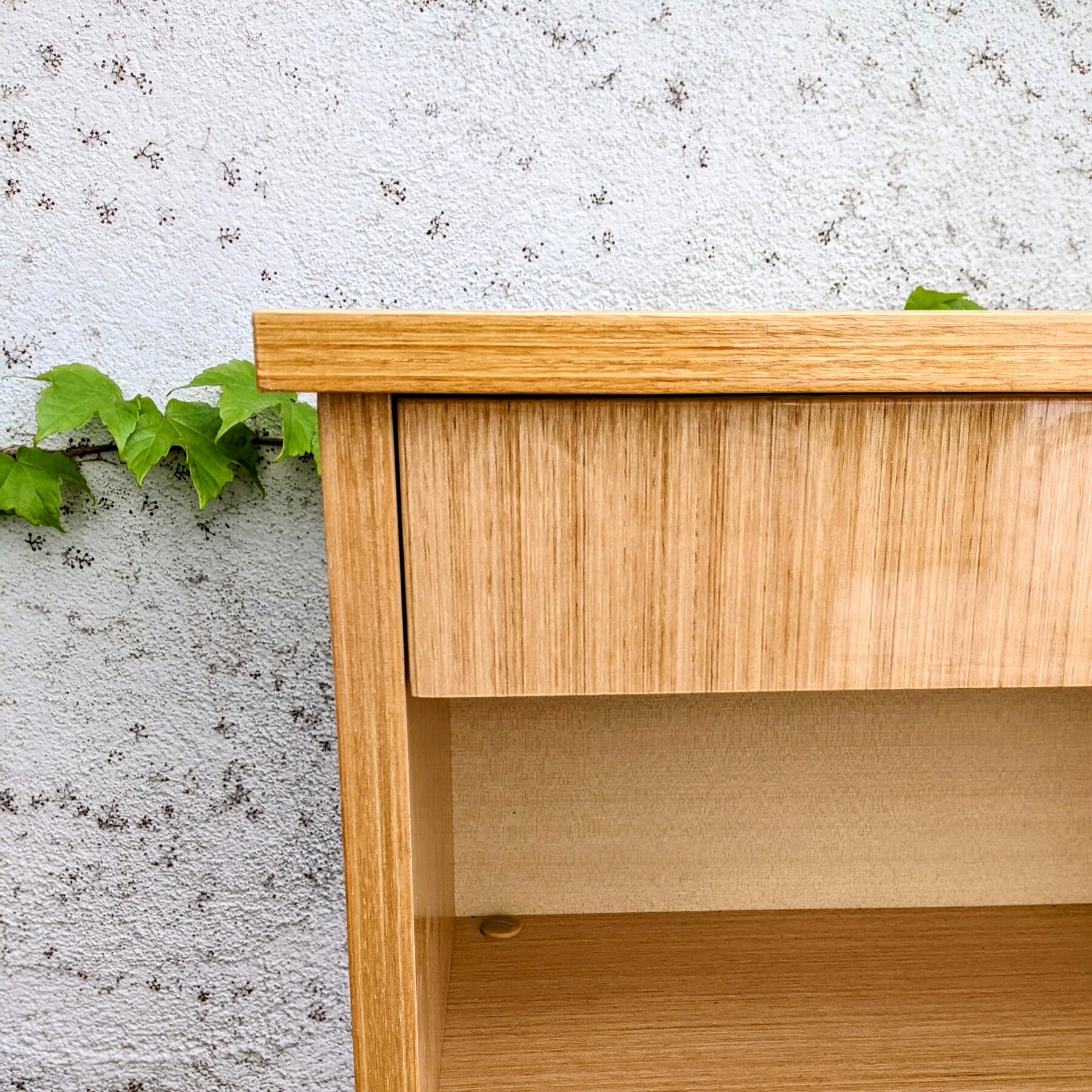 Bedside light oak feet spindles 60s