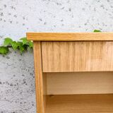 Bedside light oak feet spindles 60s