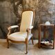 Cream voltaire armchair