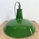 Industrial Green Enamel Factory Pendant Lamp from Revo, 1950s