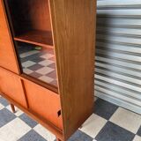 Scandinavian design teak showcase buffet