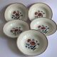 5 prairial digoin soup plates - dark foliage
