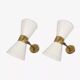 Pair of Italian Diabolo wall lights, 1950s design
