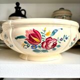 Digoin Sarreguemines earthenware salad bowl, “Yann” service