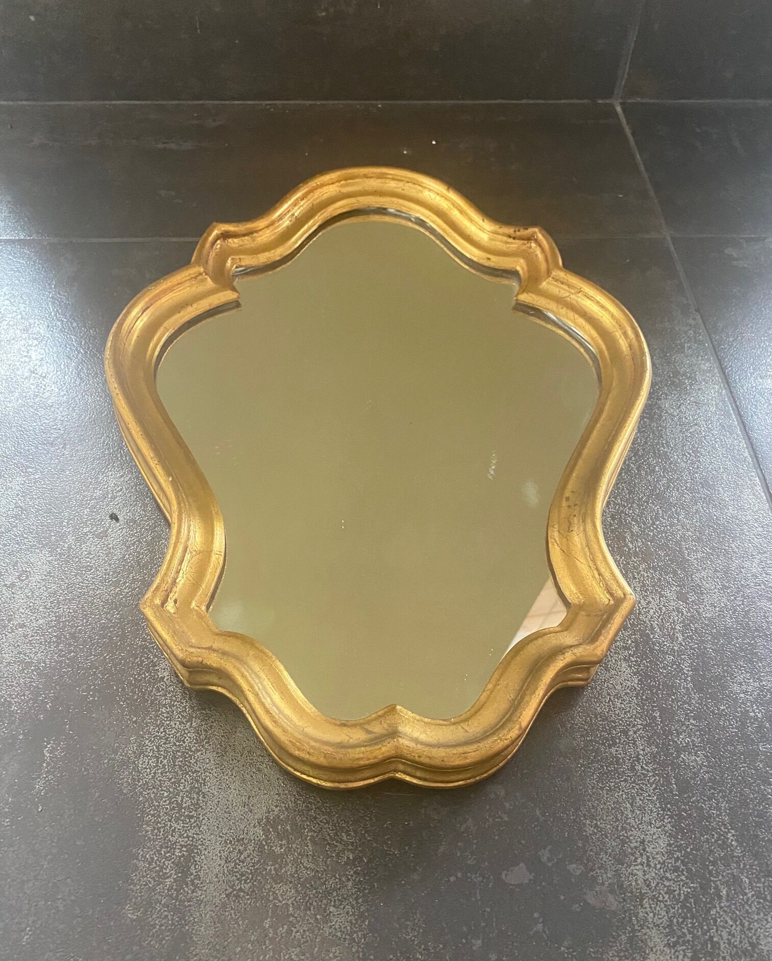Baroque gilded mirror 33x25cm