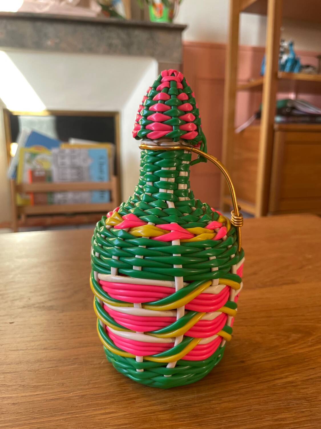 Duo of Geneviève Lethu enameled cups