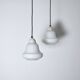 Opaline Glass Ceiling Lamps, Denmark, 1940-50s