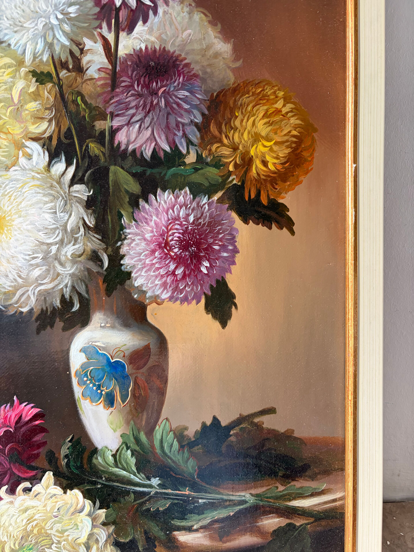 "Flowers" Russian painting, signed Askerov Rafik A.