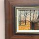 Original Swedish Oil on Canvas – "Autumn" by an Unknown Artist – Vintage and Framed – 22 × 18.5 cm