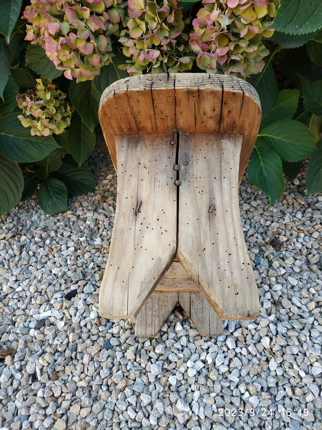Wooden bench