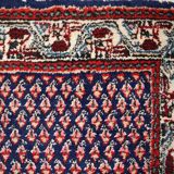 Vintage Indian carpet Seraband handmade 62cm x 124cm 1970s, 1C800