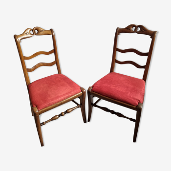 2 early 20th century bedroom chairs