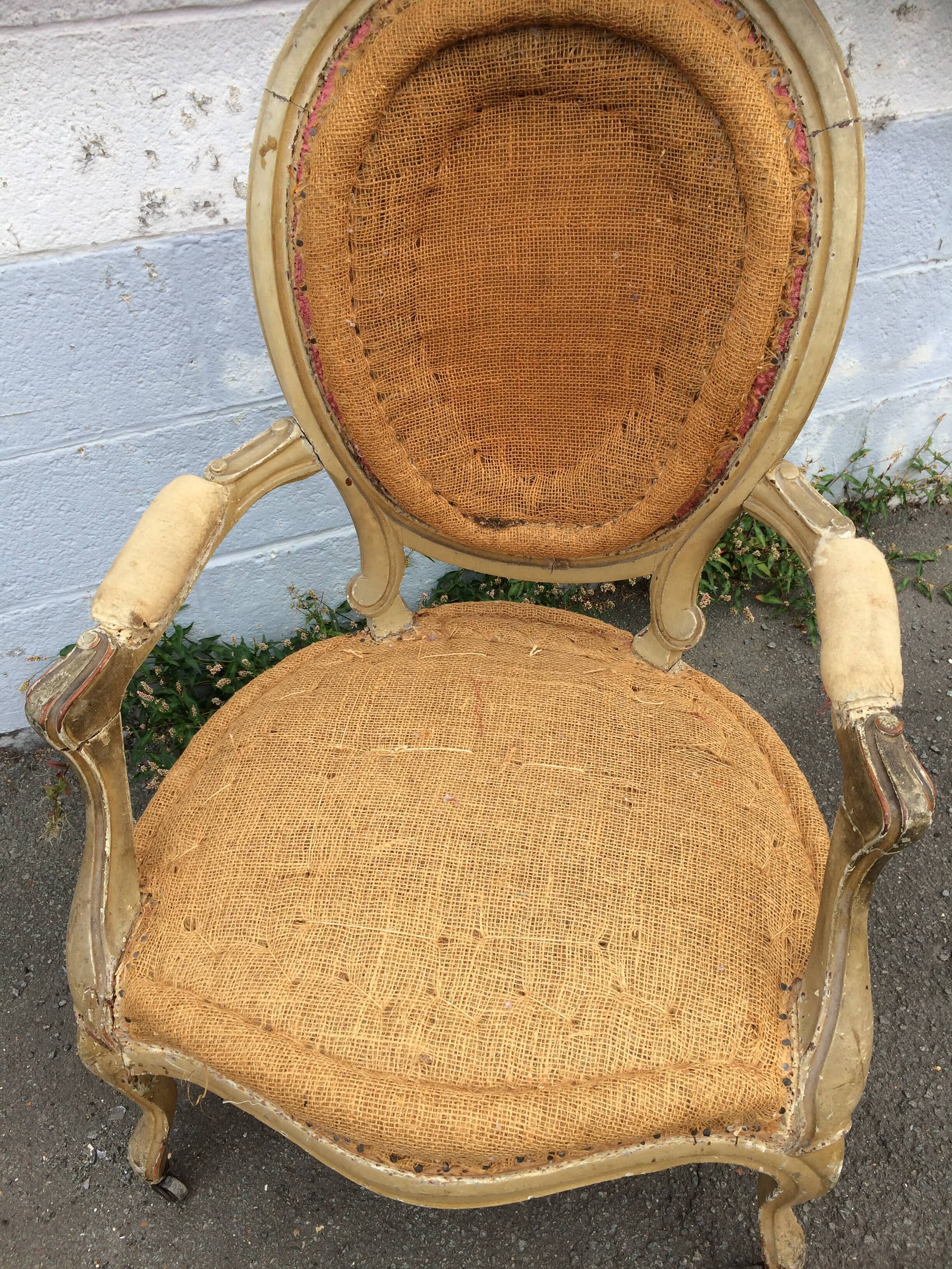 Old decorative armchair