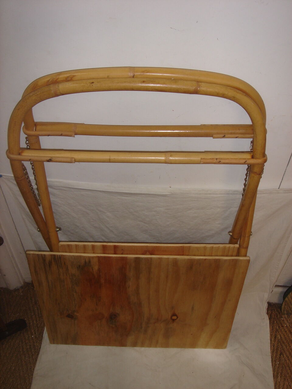 Rattan rolling table, 1970