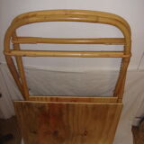 Rattan rolling table, 1970