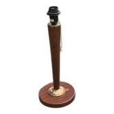 Unilux desk lamp in vintage wood and brass.