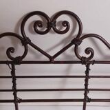 Brown metal wall coat rack
