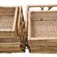 2 commodes chevets bambou et rotin vintage des années 1970