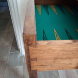 Play table in Louis XV marquetry. Early 20th century.