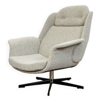 Grande chaise longue pivotante en contreplaqué personnalisable, années 1970,