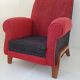 Fauteuil club en laine 1950