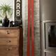 Pair of vintage wooden skis