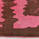 7x10 oversize pink hemp rug, 218x295cm