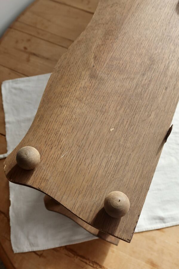 Étagère murale vintage bois  de style Napoléon III – 2 niveaux