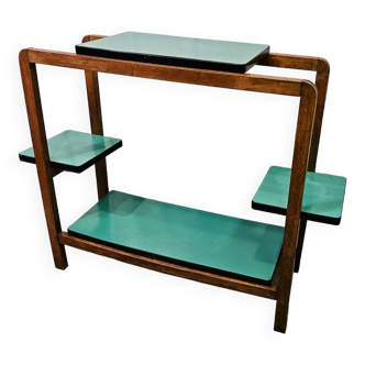 Trolley, green formica shelf 1960