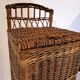 Panier à linge vintage en rotin tressé
