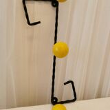 Twisted metal coat hook