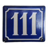 Old enamelled street sign - Street sign number 111