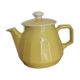 Cafetière, théière vintage jaune