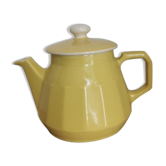 Cafetière, théière vintage jaune