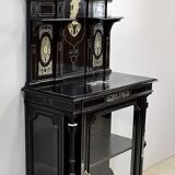 Ceremonial showcase in blackened pearwood, Napoleon III period - 1850