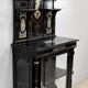 Ceremonial showcase in blackened pearwood, Napoleon III period - 1850