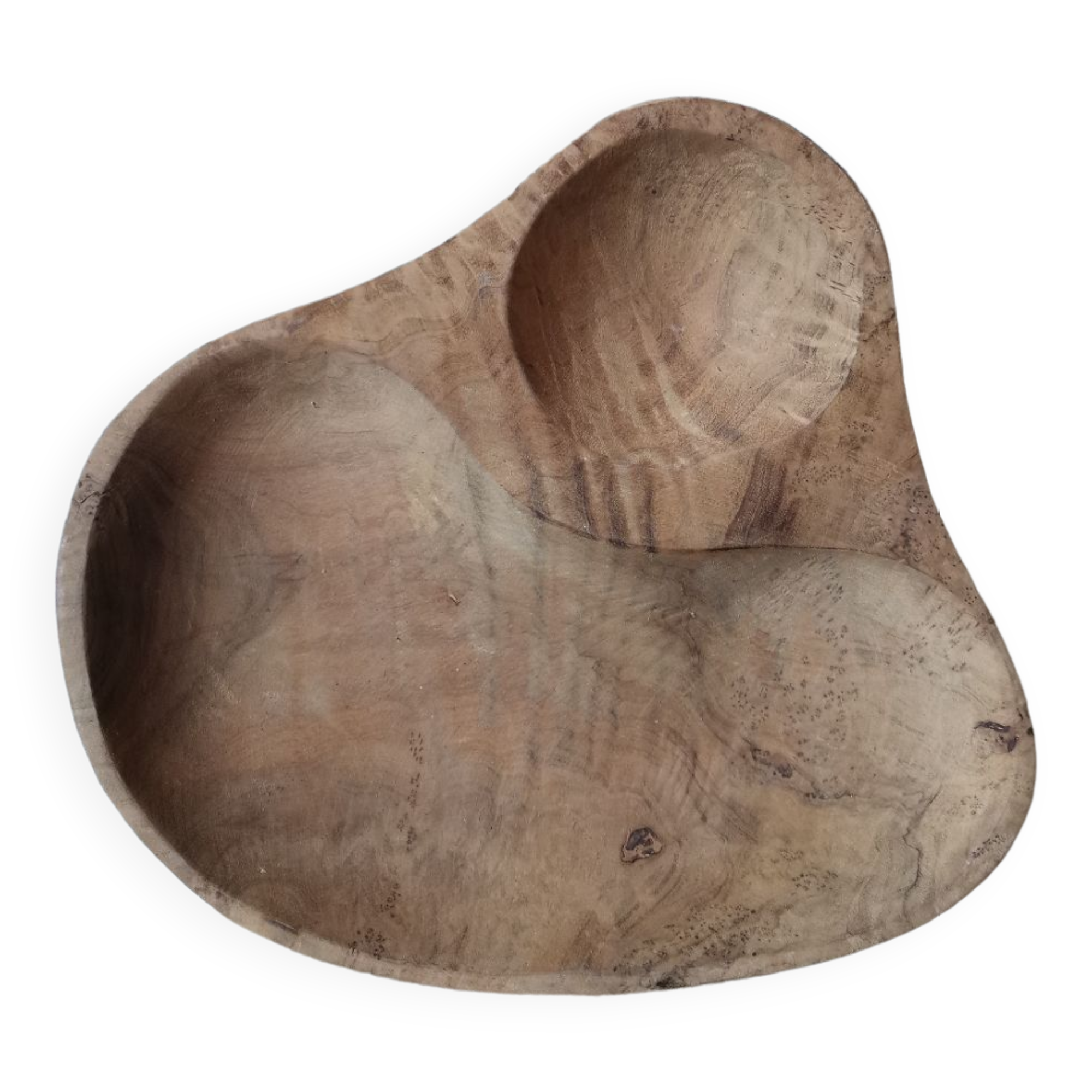 Solid wood cup in olive tree vintage handmade