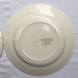 2 Flat plates Digoin Sarreguemines model Ciboulette