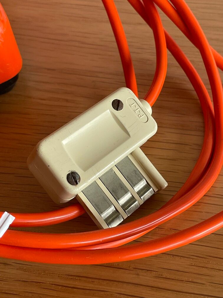 Vintage Socotel orange dial phone, 1971